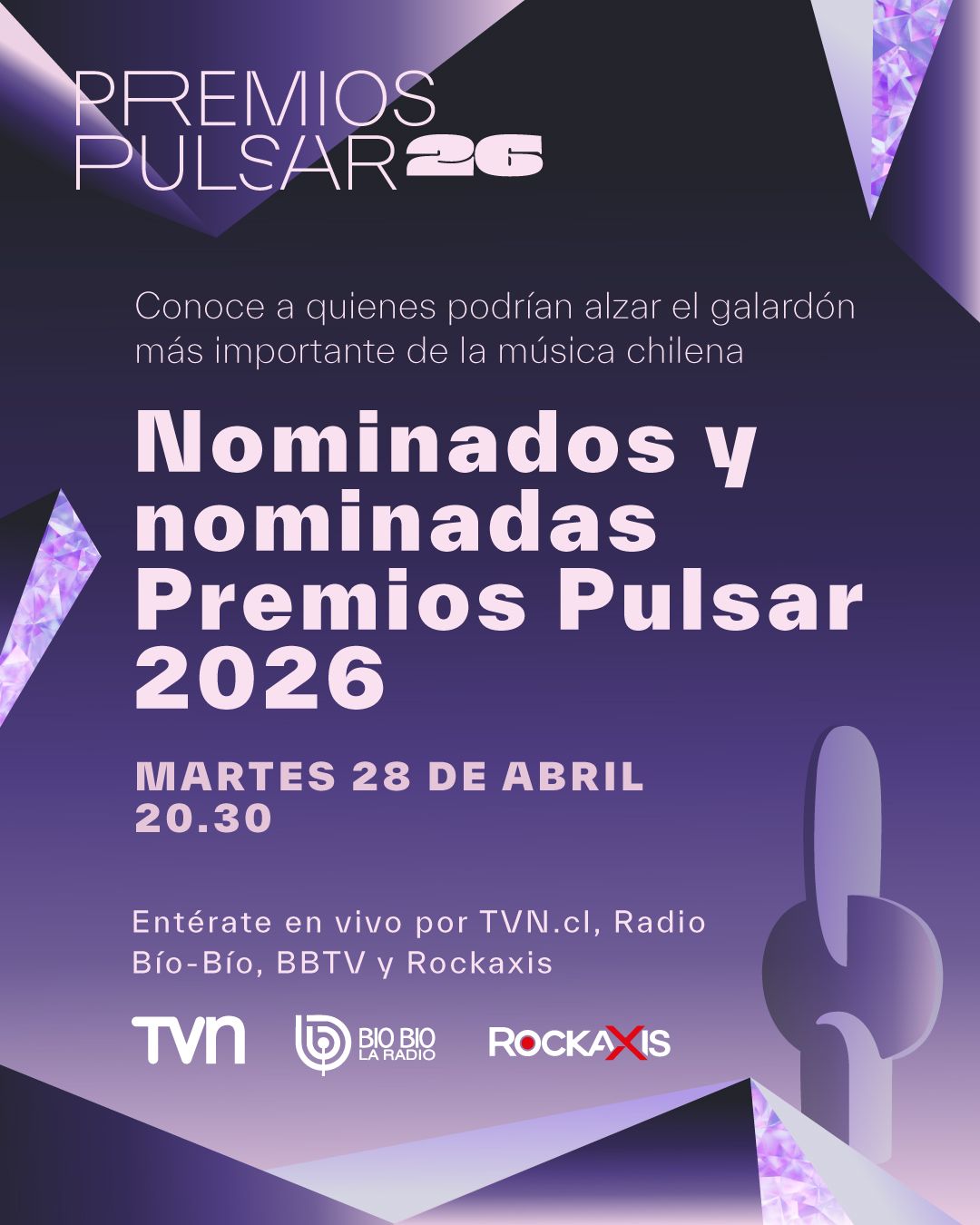 Premios Pulsar 2026: Se viene lista de nominados
